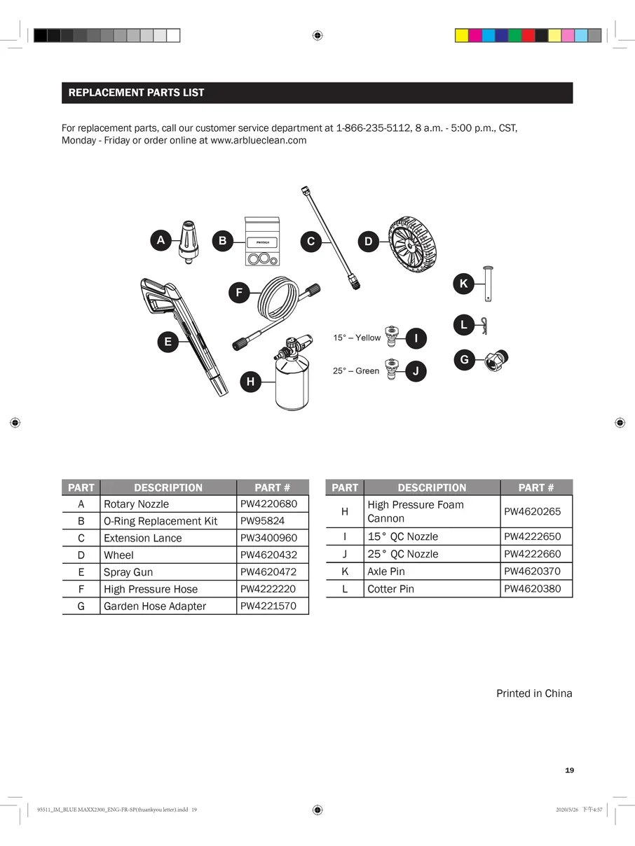 AR BLUE CLEAN, BLUEMAXX2300, IPL.19